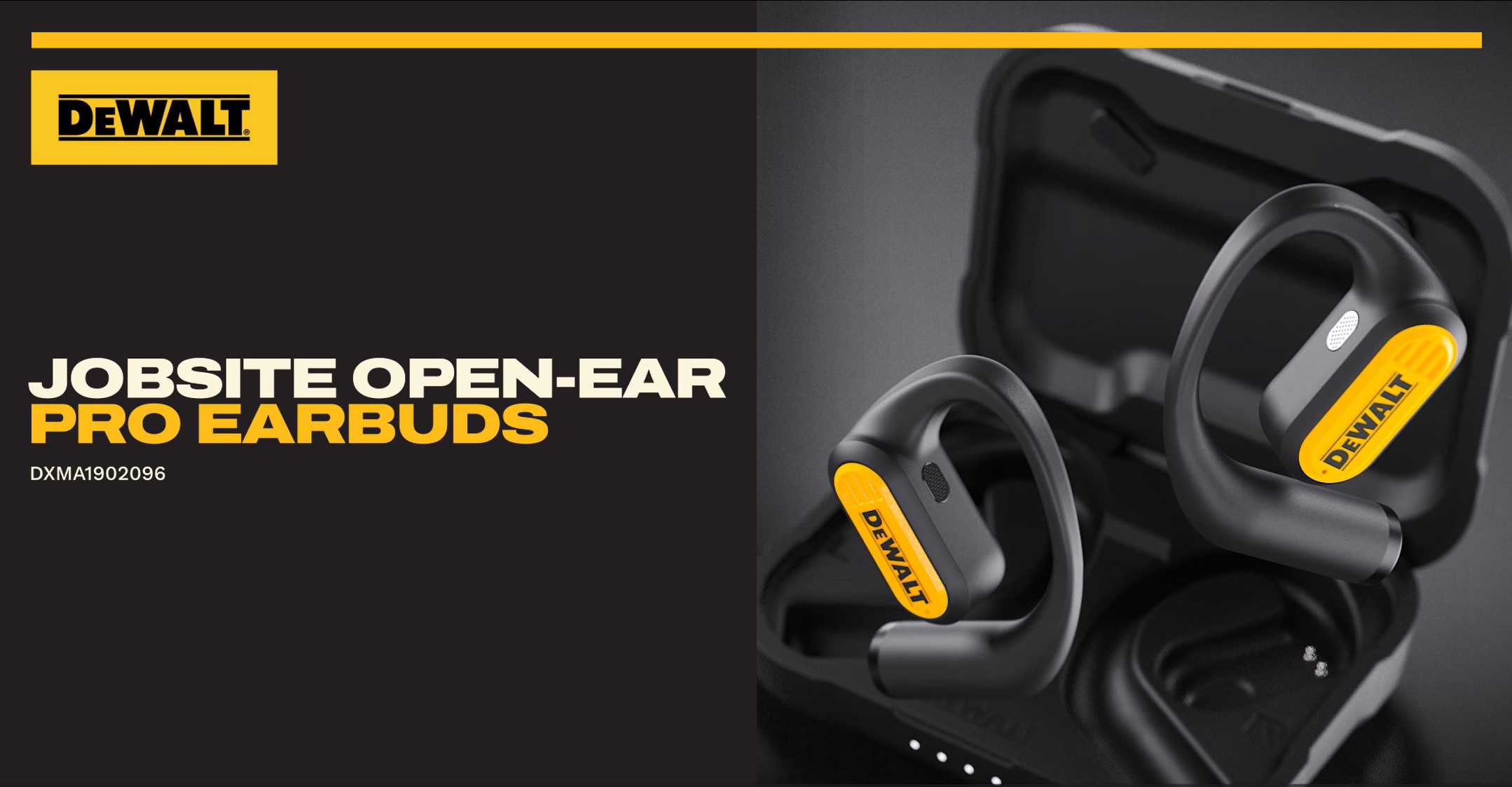 Amazon.com: DEWALT Heavy Duty Open Ear Headphones, Bluetooth 5.3
